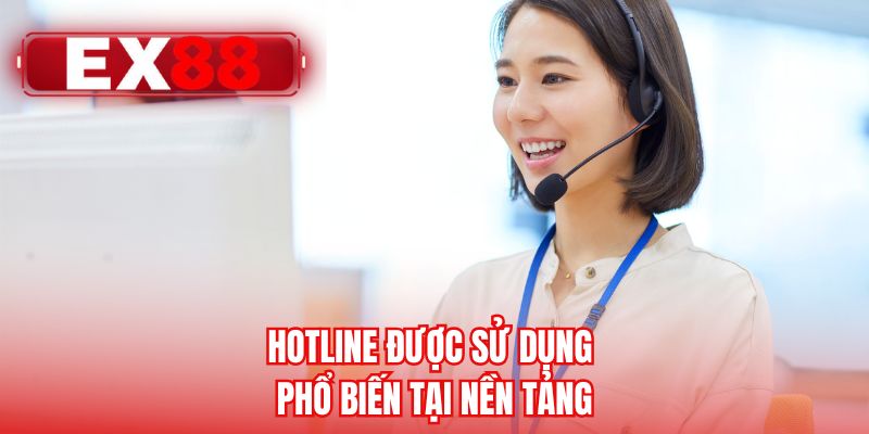 Hotline được sử dụng phổ biến tại nền tảng